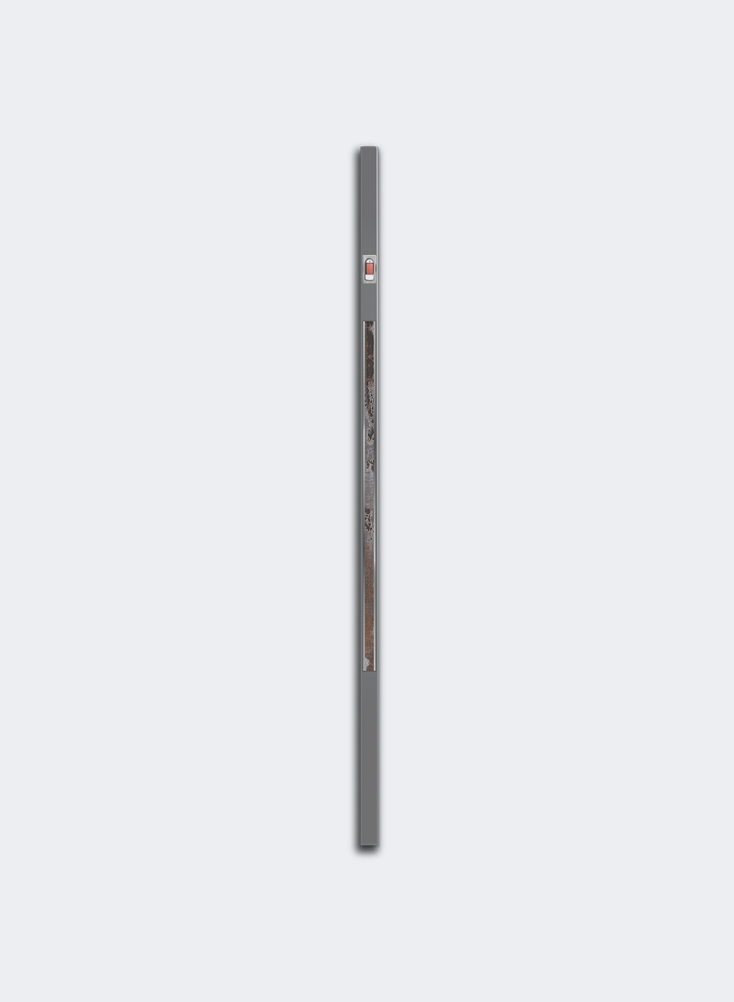 Stoßgriff V 669 G FP Edelstahl mit Dekoreinlage und integriertem Fingerprint